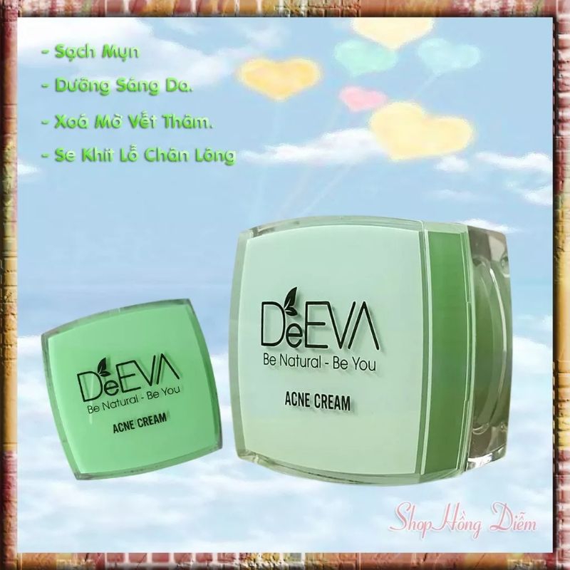 ( combo 2 hộp kem mụn ) Kem mụn De'EVA ban đêm 20 gam