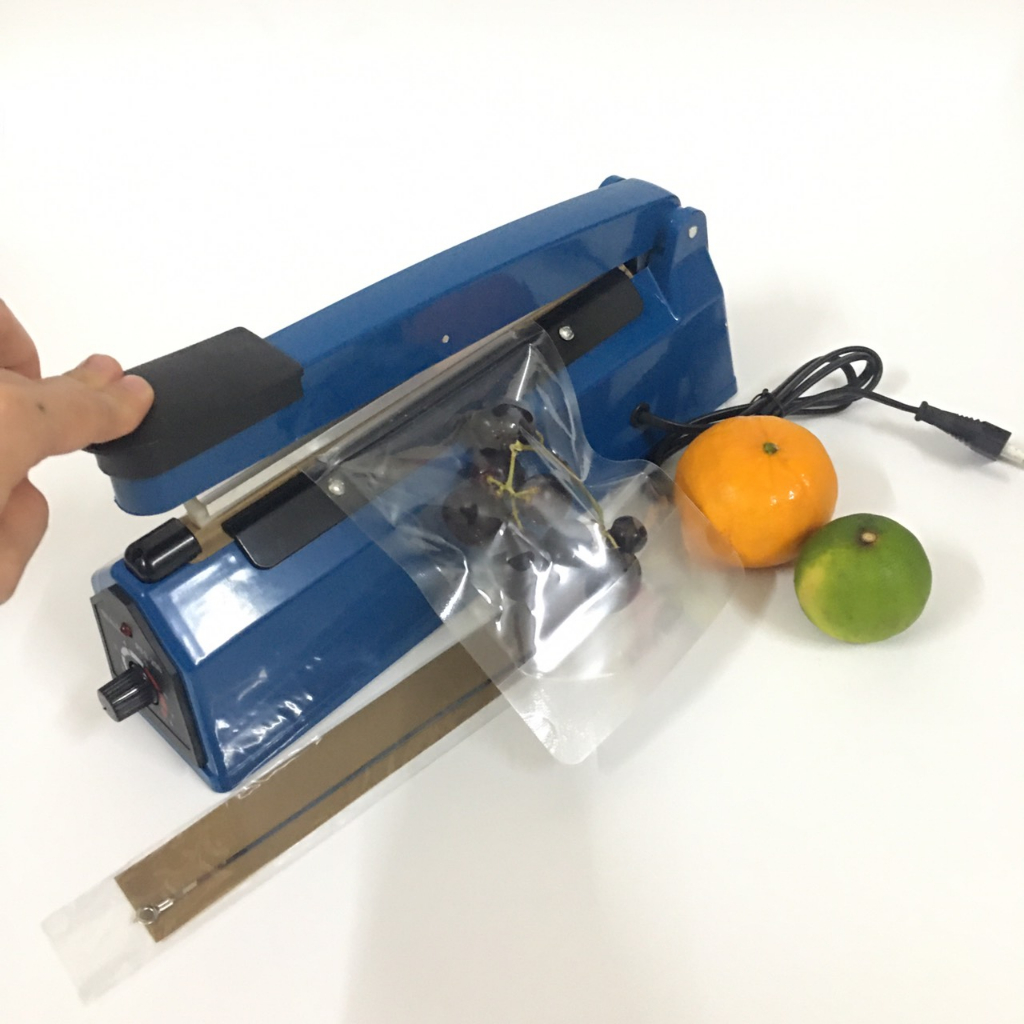 Máy hàn miệng túi nilon dập tay Impulse Sealer 20cm PFS-200, Máy hàn nilon, hàn túi zip đa năng không kén túi