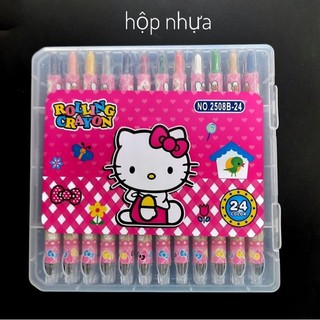 Bút sáp vặn 24 màu dài mã 1336.