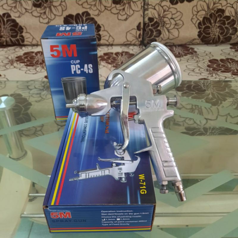Súng phun sơn 5M model W71 béc 1.3mm
