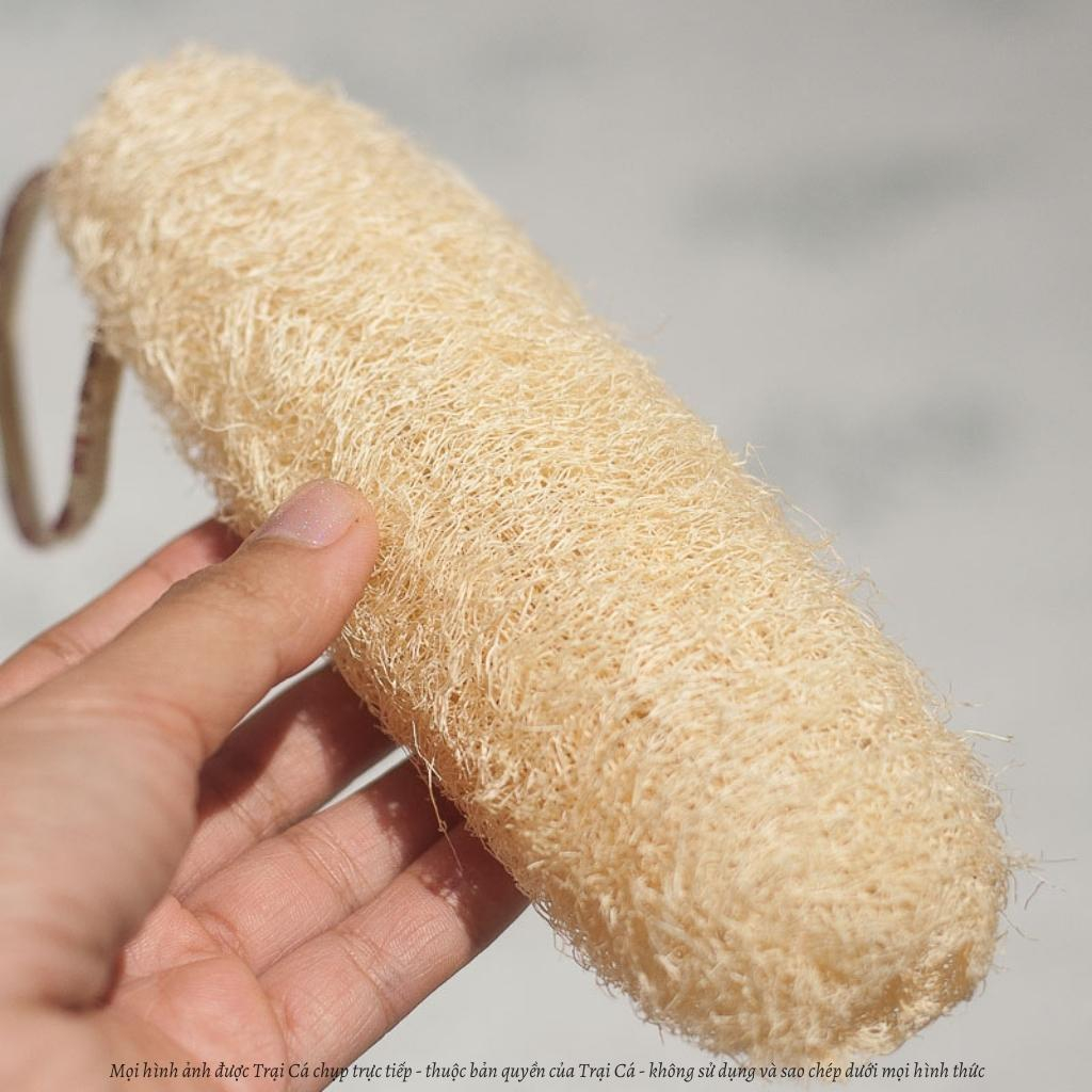 [Bông Tắm] Găng Tay Tắm Xơ Mướp Handmade Tại TRẠI CÁ HOME Tẩy Tế Bào Chết, Massage Body