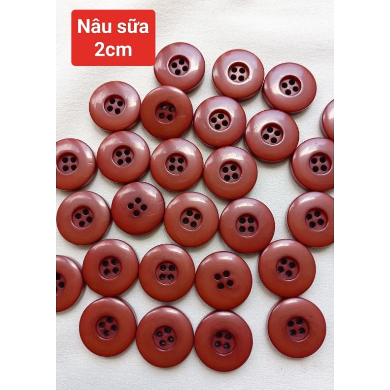 Gói 10 nút áo phom to cho áo vest và  blazer