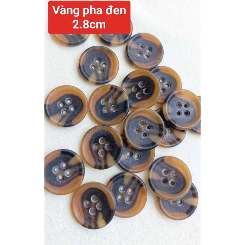 Gói 10 nút áo phom to cho áo vest và  blazer