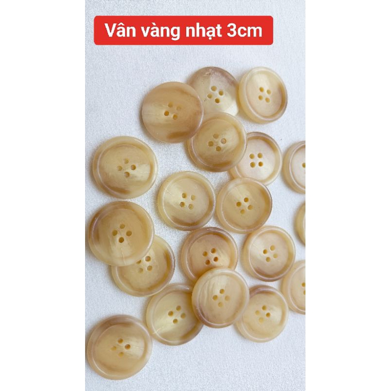 Gói 10 nút áo phom to cho áo vest và  blazer