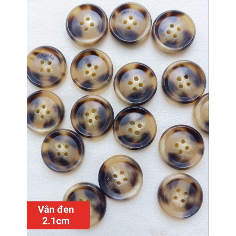 Gói 10 nút áo phom to cho áo vest và  blazer