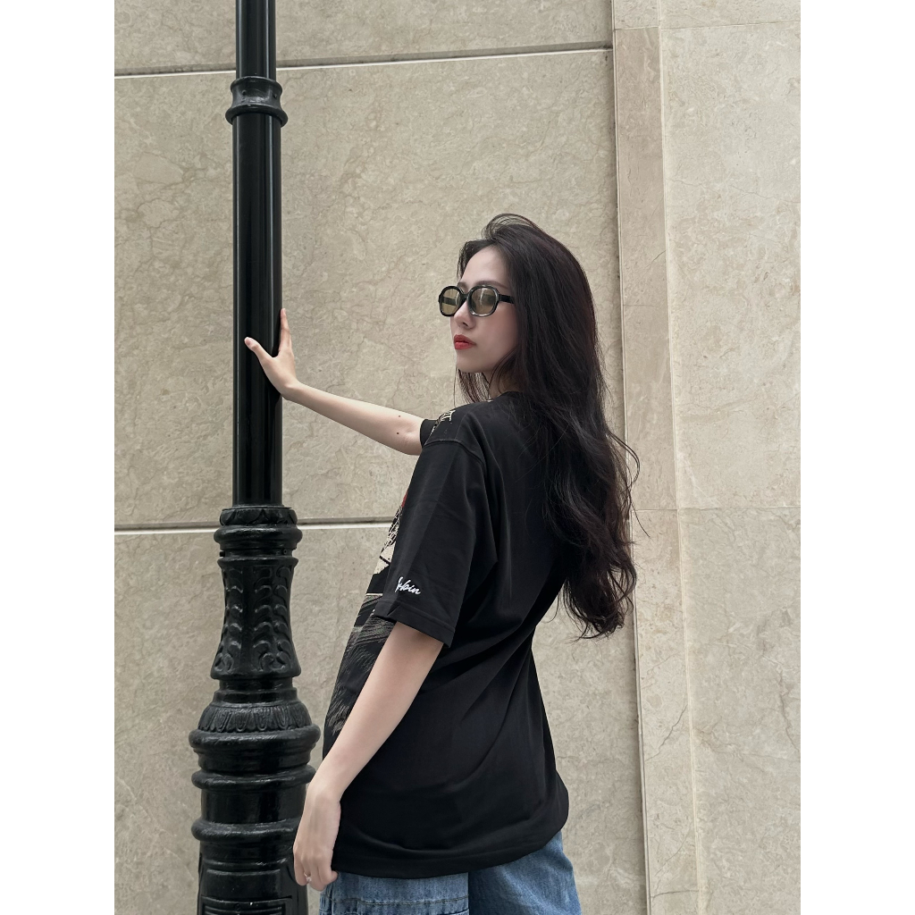 Áo Thun - TEMBIN - Cotton - Trame Đen - Thiết kế độc quyền