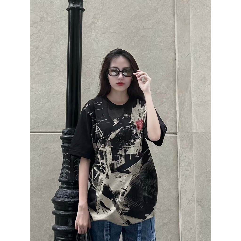 Áo Thun - TEMBIN - Cotton - Trame Đen - Thiết kế độc quyền