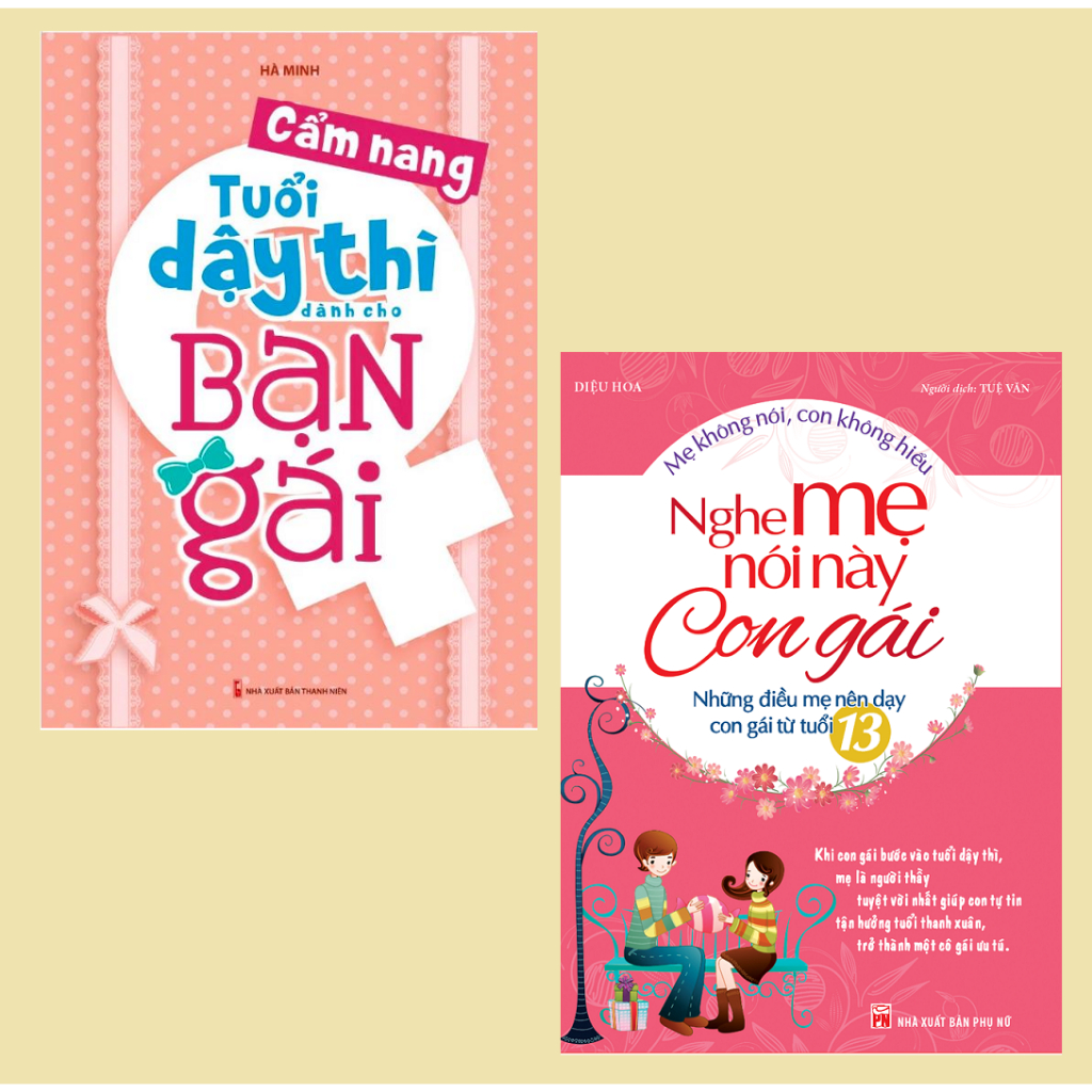 Sách - Bộ 3 cuốn Cẩm nang tuổi dậy thì dành cho bạn gái + 80 lời mẹ gửi con gái + nghe mẹ nói này con gái