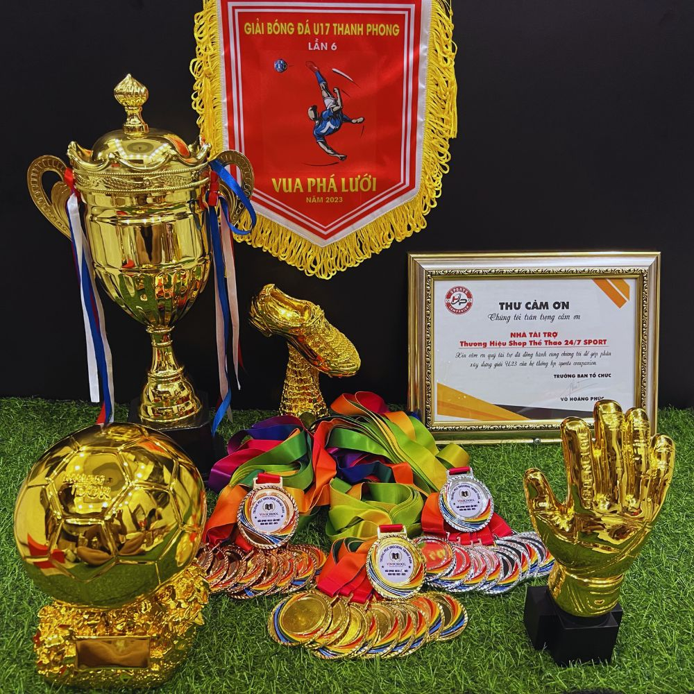COMBO CUP CỜ HUY CHƯƠNG TỔ CHỨC GIẢI, SỰ KIỆN ( Miễn phí thiết kế theo yêu cầu )