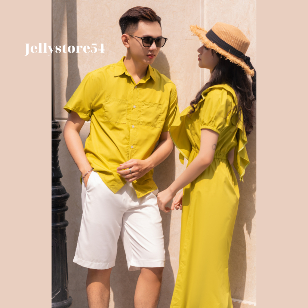 Set Gia Đình cổ bèo xanh bơ, thắt nơ sau, chun eo xinh xắn, kèm ảnh thật