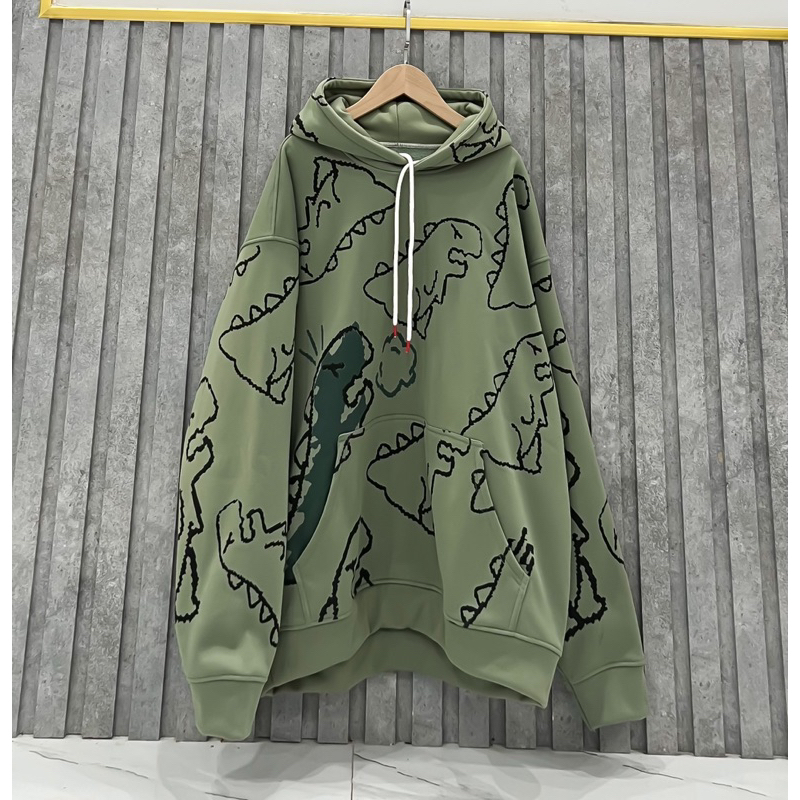 Áo Hoodie Khủng Long Form Rộng chất nỉ bông dày DNN, áo hoodie nam nữ Unisex (ảnh chụp thật) | BigBuy360 - bigbuy360.vn