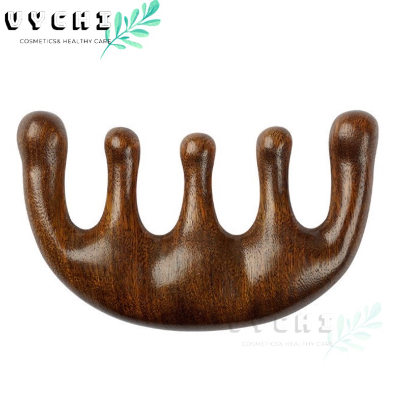 Lược Gỗ Đàn Hương Masage Da Đầu, Đả Thông Kinh Lạc Chuyên Dùng Trong Spa
