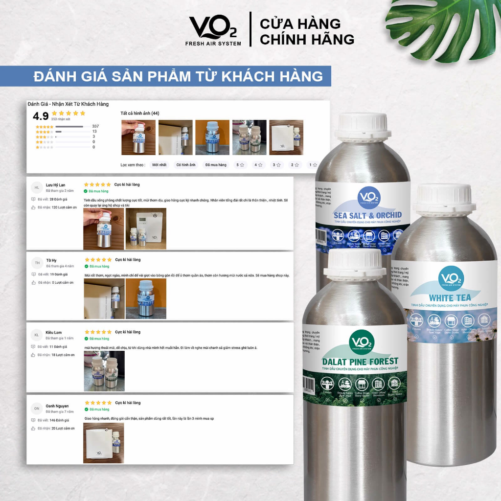 Tinh Dầu Cho Máy Phun Công Nghiệp - Oilmart VO2 Eco Collection