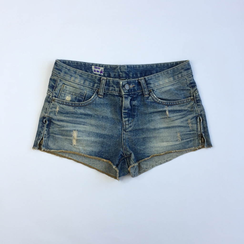 Quần short nữ chất denim màu xanh thời trang đường phố