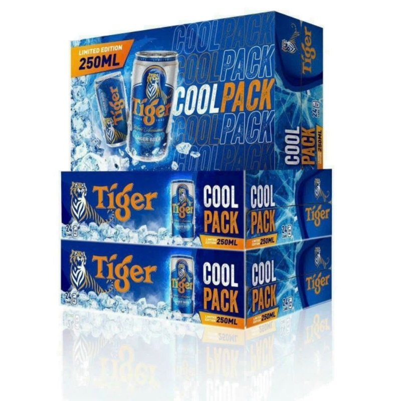 Thùng 24 lon bia Tiger COOLPACK 250ml