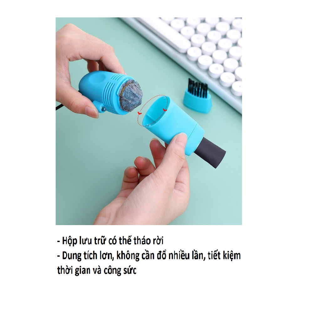 Máy hút bụi mini USB Hút bụi bàn phím vi tính Hút bụi xe hơi cầm tay nhỏ gọn