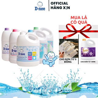 Trợ giá Nước xả giặt dnee 2 trong 1, nước giặt quần áo Thái Lan can 3000ml