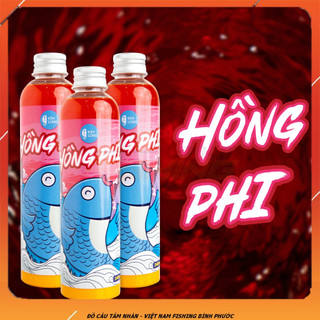 01 chai hồng phi kim long, chuyên câu cá rô phi, diêu hồng. 240ml