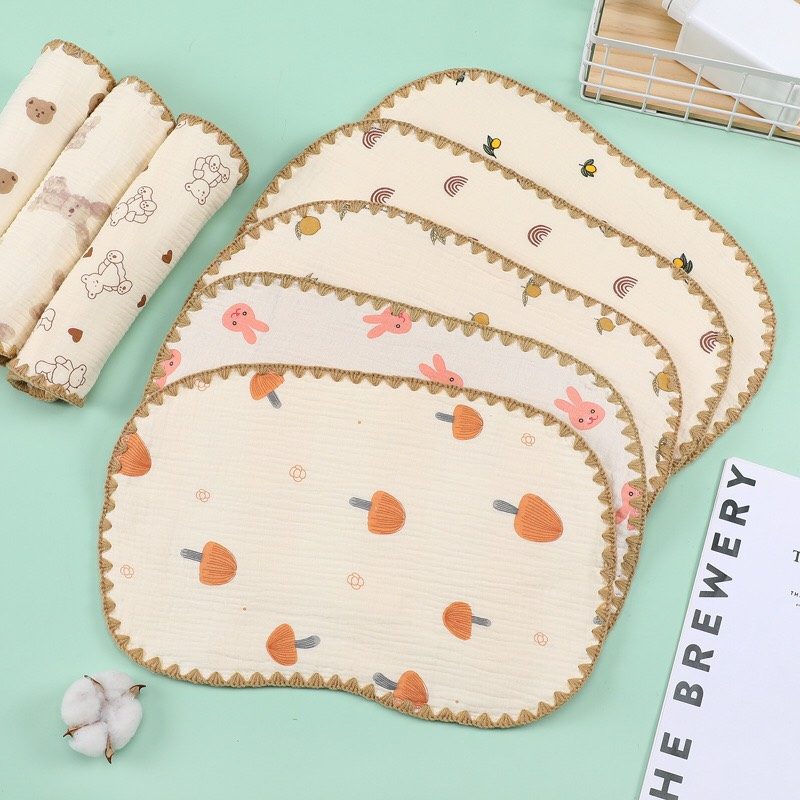 Gối xô cho bé gối dành cho trẻ sơ sinh Ếch xanh kids mềm mại thấm thút mồ hôi