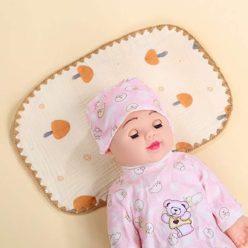 Gối xô cho bé gối dành cho trẻ sơ sinh Ếch xanh kids mềm mại thấm thút mồ hôi