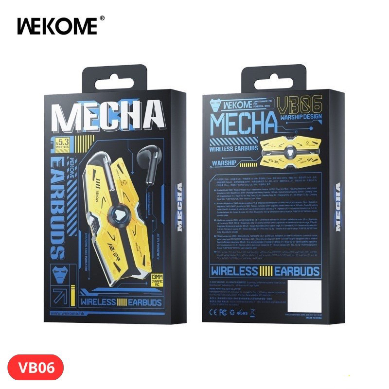 Tai Nghe Gaming Bluetooth WEKOME VB06 Nhét tai 2  bên