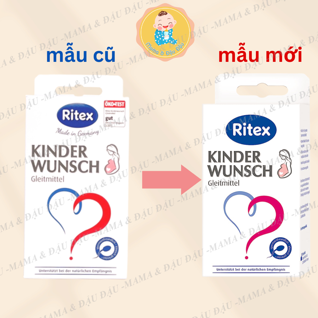 [Date 2028][Chính Hãng][Đức] Gel tạo môi trường dễ thụ thai RITEX KINDERWUNSCH hỗ trợ thụ thai tự nhiên