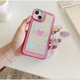 Ốp trái tim viền hồng