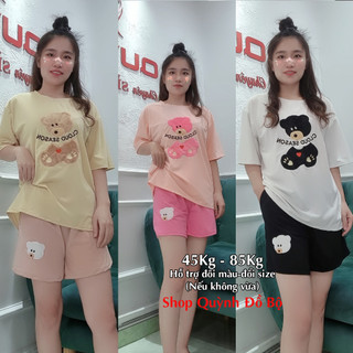 Đồ Bộ Nữ Mặc Nhà Anquachi Thể Thao Đẹp Thun Cotton Nữ Mặc Ngủ Ở Nhà Dễ Thương Quần Đùi Cute S160