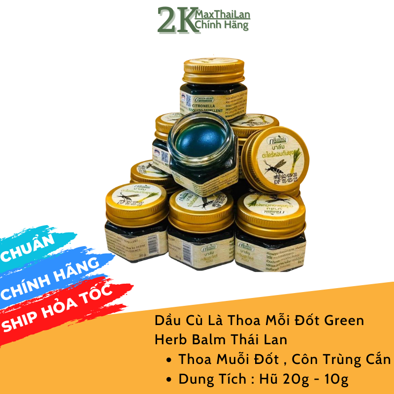 12 Chai Dầu Cù Là Thái Lan Hương Sả Chống Muỗi Đốt Côn Trùng Cắn
