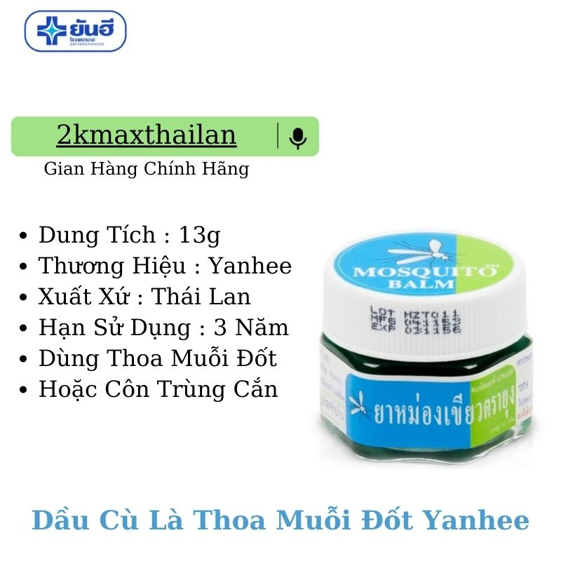 Dầu Cù Là Thoa Muỗi Đốt Thái Lan Sử Dụng Được Cho Cả Người Lớn Và Trẻ