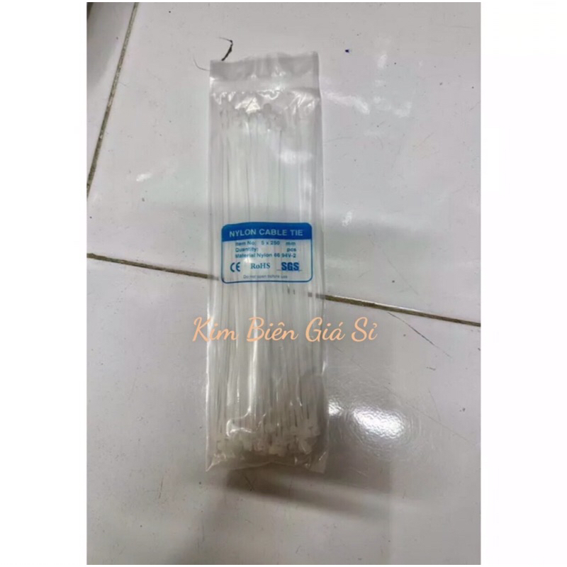Dây rút nhựa giá sỉ đủ kích thước bảng 5mm x 10cm,15cm,20cm,25cm,30cm