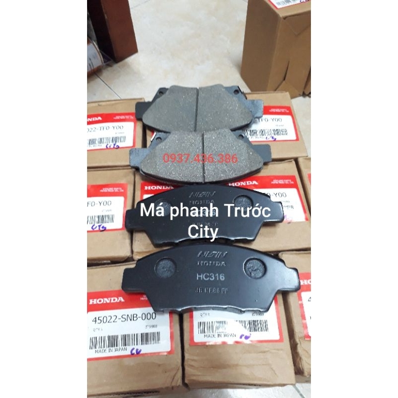 Bộ má phanh trước sau honda city 2013-2019,bố thắng honda