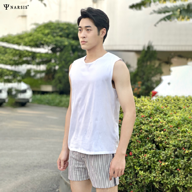 [Mã BMLTA50 giảm đến 50K đơn 99K] Quần Đùi Nam Big Size Narsis S23001 Chất Liệu Cotton Cạp Chun Co Giãn Thoải Mái