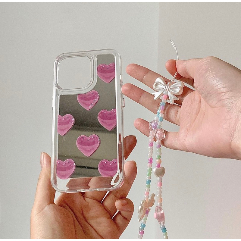 Ốp trái tim tráng gương