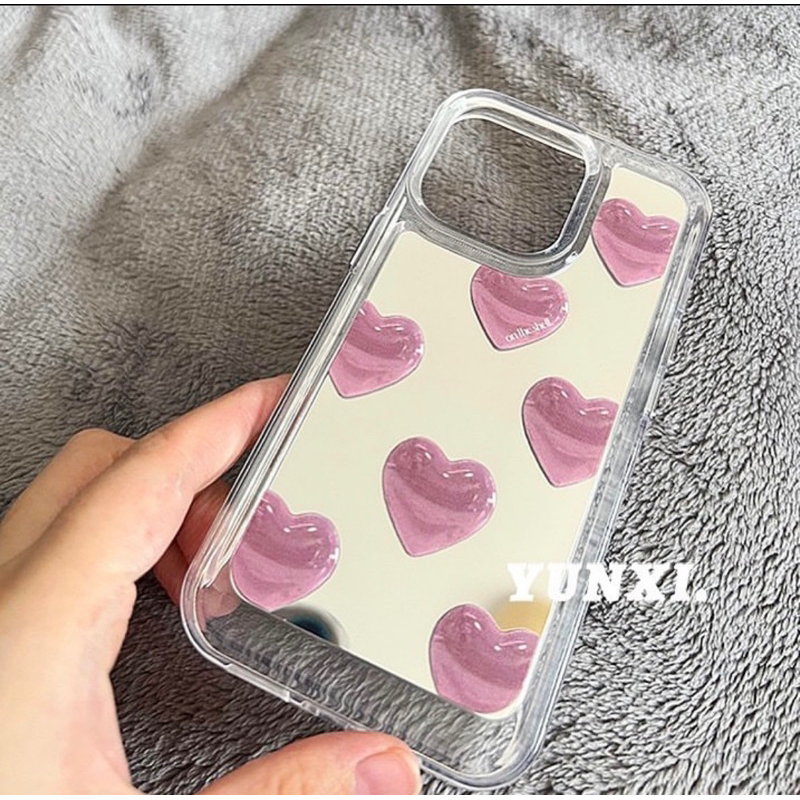 Ốp trái tim tráng gương