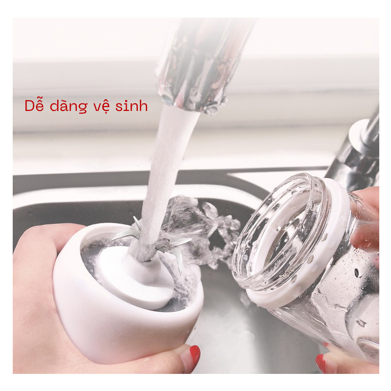 Máy xay sinh tố cầm tay đa năng mini kanchi 6 lưỡi dao