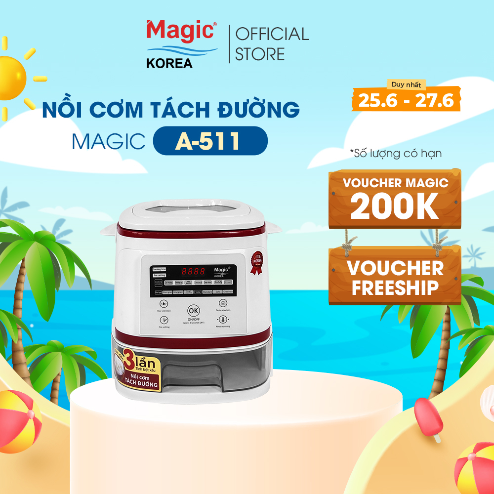 Nồi Cơm Điện Tách Đường Magic Korea A-511