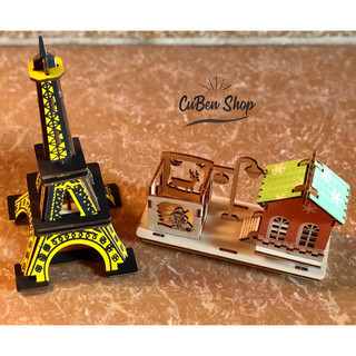 Đồ chơi lắp ráp gỗ 3D Mô hình Tháp Eiffel Laser