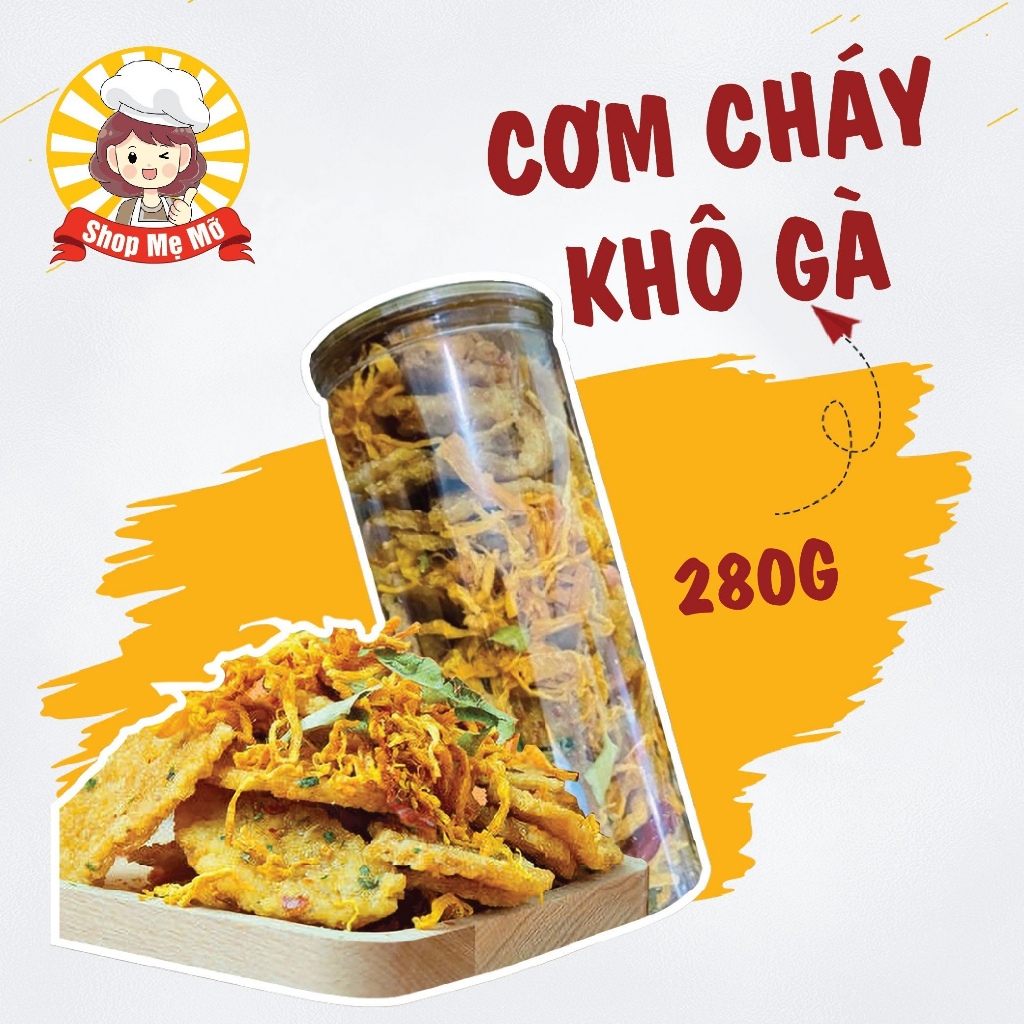 Cơm cháy lắc khô gà giòn giòn ngon ngon