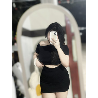 Áo yếm lá cột dây form croptop nữ bigsize - A68