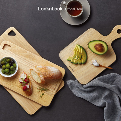 Bộ 3 Thớt Gỗ Cây Cao Su Lock&Lock LWC001S3