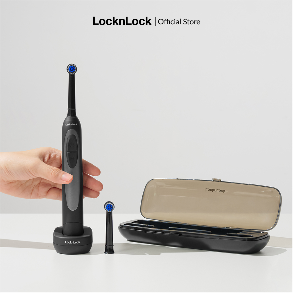 Bàn chải điện Smart oscillating electric toothbrush Lock&lock - Màu đen - ENR626BLK