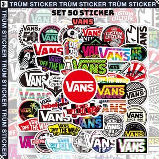 Set 50 Sticker VANS-ngẫu nhiên, hot hit, - Trang Trí, Decor Laptop ...
