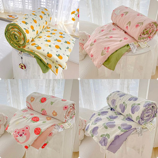 Siêu phẩm Chăn Hè Đũi Vintage Hàng Nhập Nguyên Chiếc/ Chăn hè thu/chăn trần bông/kèm túi đựng size tiêu chuẩn 2m*2m3