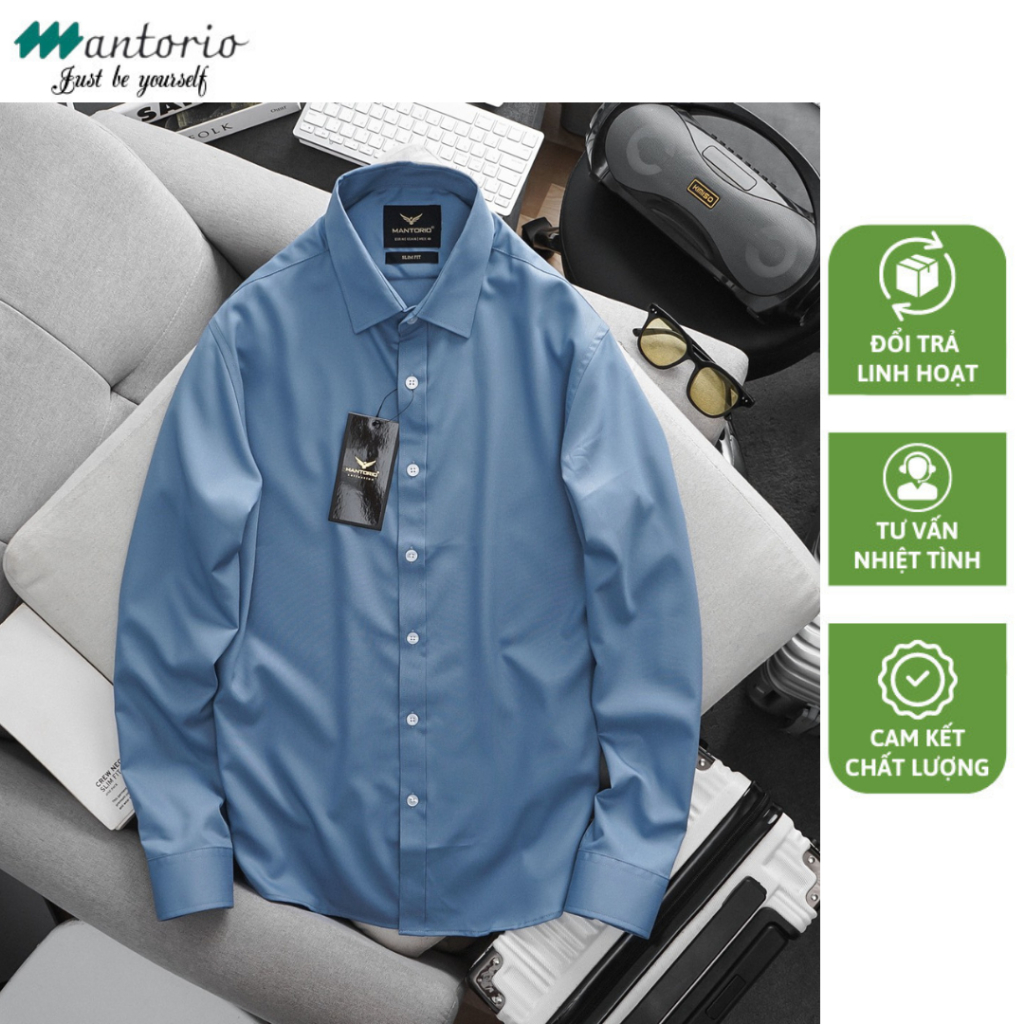 Áo sơ mi nam dài tay slimfit MANTORIO SMMT2302