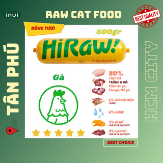 Hi raw - barf gà - thức ăn tươi cho mèo