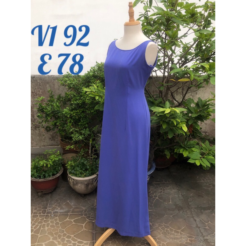 Đầm xanh maxi đi tiệc 2hand