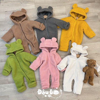 Body lông cừu ấp áp cho bé sơ sinh 0-3m