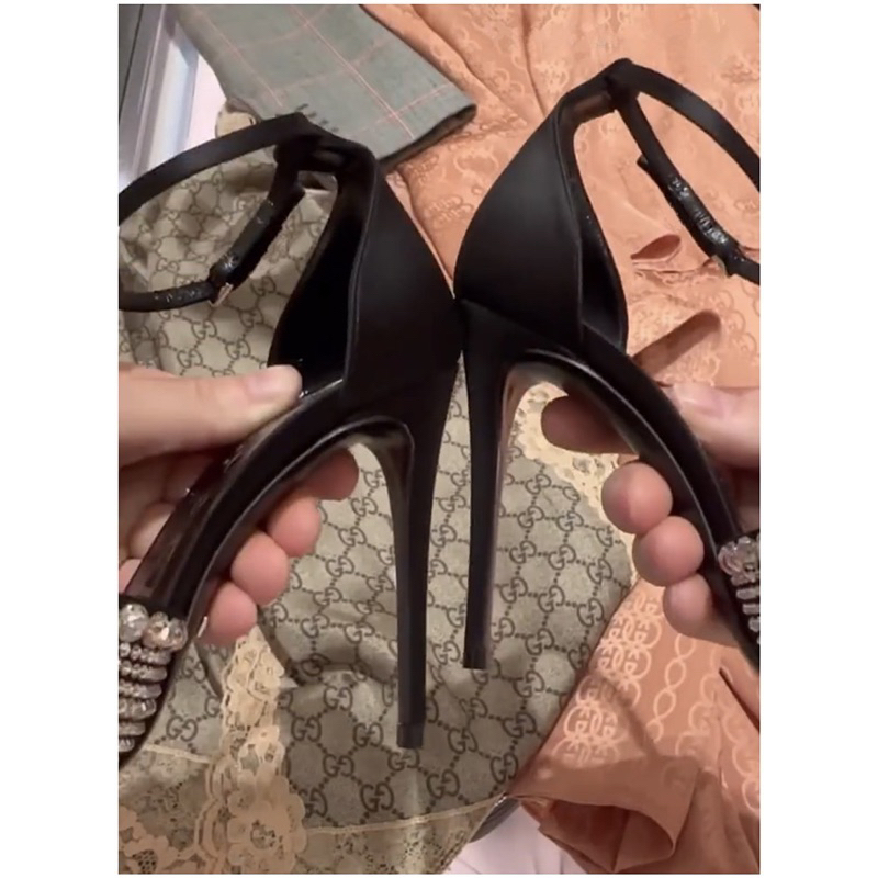 ORDER 🎀 Giày Korea đính đá gót nhọn mảnh 8,5-10cm 33-40