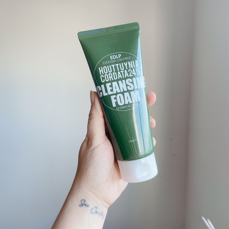 Sữa rửa mặt diếp cá EDLP Derma Factory EDLP Houttuynia Cordata 24% Cleansing Foam